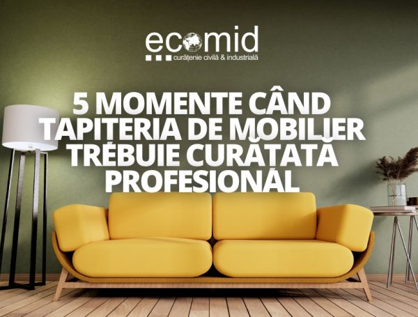 5 momente când tapițeria de mobilier trebuie curățată profesional